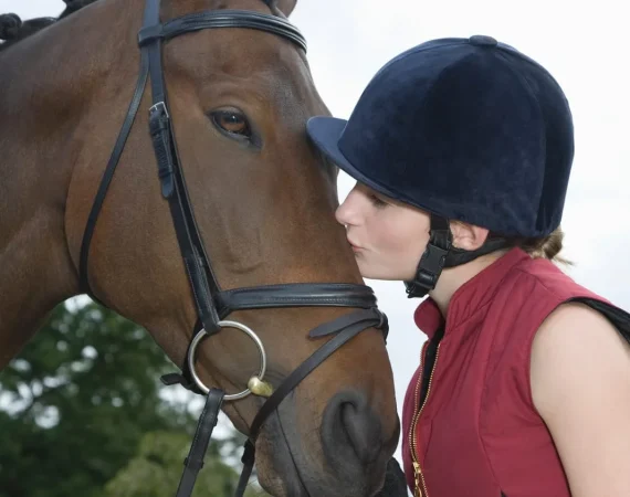 A horse owner receiving Equine Bereavement Support after the loss of a long-term partner